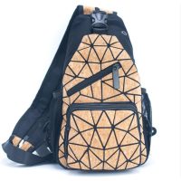 Korkový crossbody batůžek - Černý