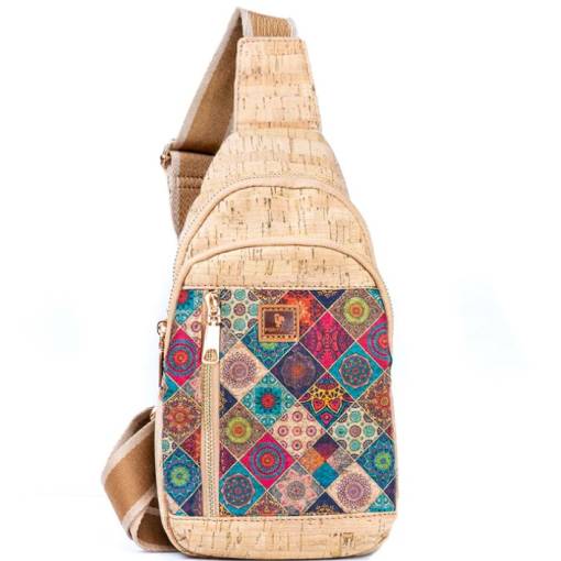 Foto - Korkový crossbody batůžek - S ornamenty